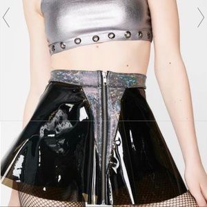 J. Valentine Little Mini Vinyl Skirt